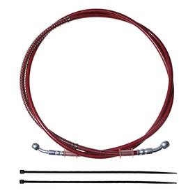 Pro Bat 766224814372 Braided Hydraulic Brake Hose Line Pipeline For Chinese 70 Inches Red