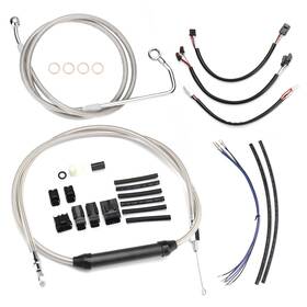 Steelthunor Sgwfxbdzx126 Brake Line Throttle Cable For 16-17 Softail Breakout Heritage Classic 12ftft Bar