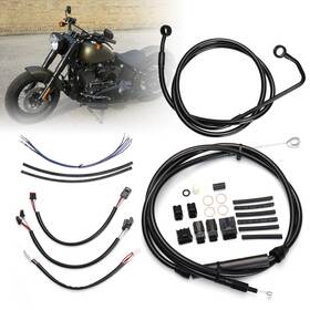 Steelthunor Sgwfxbdzx130 Cutch Cable Abs Barke Line For 2016 2017 Softail Heritage Classic With 16 In Bar