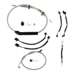 Steelthunor Sgwfxbdzx144 12ftft Softail Extended Cable Kit For Harley 2018-up Street Bob Slim Fat Boy With Abs