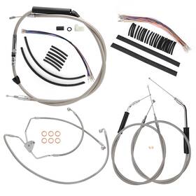 Steelthunor Sgwfxbdzx145 Touring Extend Cable Kit For Harley 2000-2006 Electra Glide N/abs 12 Inch Handlebar