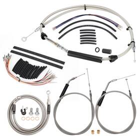 Steelthunor Sgwfxbdzx147 Clutch Cable Brake Line For 96-06 Dyna Super Glide Low Rider No Abs 16 Inch Bar