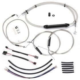 Steelthunor Sgwfxbdzx151 Clutch Brake Cable For 12-17 Harley Dyna Wide Glide Street Bob No Abs 12 Inch Bar