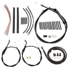 Steelthunor Sgwfxbdzx155 No Abs Brake Line Clutch Cable For 2007-2013 Sportster Xl With 16 Inch Handlebar
