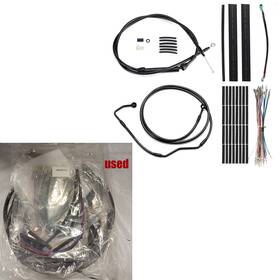 Steelthunor Sgwfxbdzx158 Used 14 Inch Bar Extended Clutch Brake Cables For Harley Touring With Abs 2008-2013