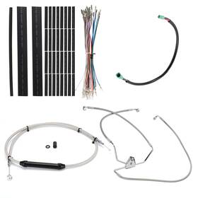 Steelthunor Sgwfxbdzx160 Clutch Cable Brake Line For Harley 2008-2013 Street Road Glide No Abs 12 Inch Bar
