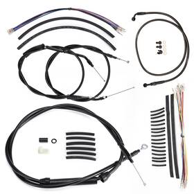 Sgwfxbdzx89 Steelthunor Extended Clutch Cable Turn Signal Wire Kit For Dyna 2007-2009 Low Rider 12 Inch Bar