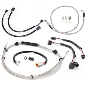 Wgs3fxbdzx003 Steelthunor 16 Inch Softail Clutch Cable Brake Line Kit For Harley 18-up Breakout Fatboy No Abs