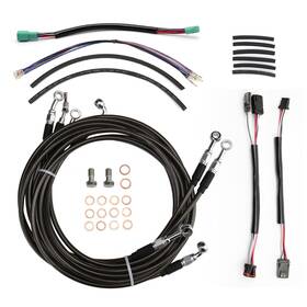 Wgs3fxbdzx44 Steelthunor 14 Inch Handlebar Extended Clutch Cable Kit For 14-16 Touring Street Tri Glide Abs