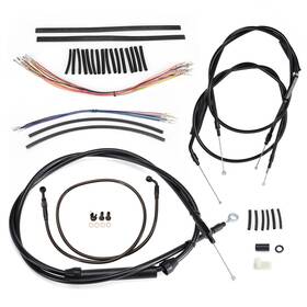 Wgs3fxbdzx55 Steelthunor Extended Clutch Cable Kit For Softail Custom Fxstc 2007-2009 No Abs With 14 Inch Bar