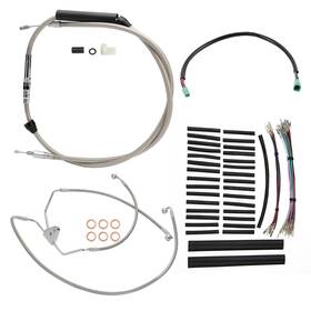 Tigfxbdzx061 Tigersgate Touring Extended Clutch Cable Brake Line For 08-13 No Abs 14 Inch Bar