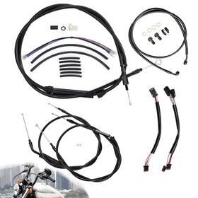 Tigersgate Tigfxbdzx127 Throttle Clutch Cable Kit For 2014-2021 Sportster Xl 883 With 16ftft Bar No Abs