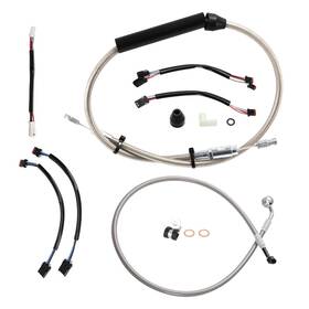 Tigersgate Tigfxbdzx133 16ftft Handlebar Extension Clutch Brake Line Kit For Harley Softail 18-up With Abs