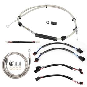 Tigfxbdzx17 Tigersgate Handlebar Extension Clutch Cable Kit Brake Line For Harley Softail 2018-up 14ftft