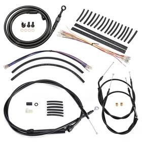 Tigfxbdzx38 Tigersgate 16 In Handlebar Extension Clutch Throttle Cable Kit For Softail Flstc 2000-2006