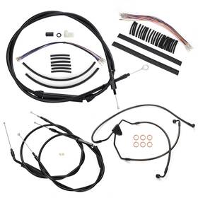 Tigersgate Tigfxbdzx92 Touring 12 Inch Handlebar Extended Cable Kit For Harley 2000-ft06 No Abs Street Glide
