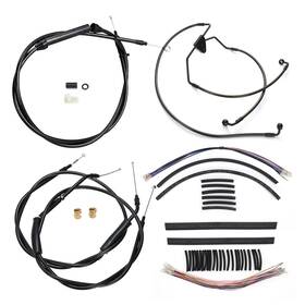 Wgsfxbdzx068 Tigersgate 14 Inch Extended Brake Clutch Throttle Cable For Street Electra Glide 00-06