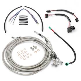 Wgsfxbdzx73 Tigersgate Touring Brake Clutch Cable Kit For 2014-2016 Harley Road Glide King 14 Inch Bar