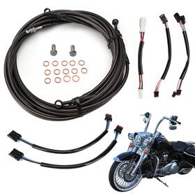 Wgsfxbdzx138 Tigersgateparts Touring Handlebar Extension Cable Kits For Harley 17-20 Street Glide With Abs 12ftft