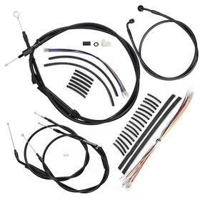 Wgsfxbdzx144 Tigersgateparts 07- 11 Wide Glide Street Bob Clutch Brake Cable For Dyna No Abs With 12 Inch Handlebar