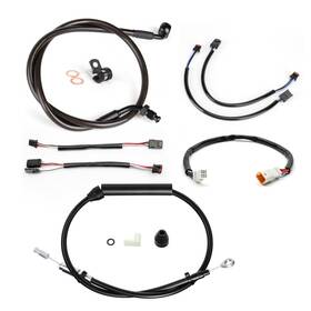 Tigersgateparts Wgsfxbdzx147 Fat Boy Heritage Classic Extended Cable Kit For Harley Softail 18-up With Abs 16ftft