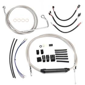 Wgsfxbdzx150 Tigersgateparts 2016-2017 Softail Extended Cable Kit For Street Bob Sport Glide Slim With Abs 16ftft