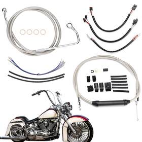 Wgsfxbdzx152 Tigersgateparts 14ftft Extension Cable Kit For Harley Softail Street Bob Fat Boy 2016-17 With Abs