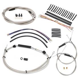 Wgsfxbdzx172 Tigersgateparts 14ftft Softail Night Train Extended Clutch Cable Kit For Fxstb 2007-2010 N/abs