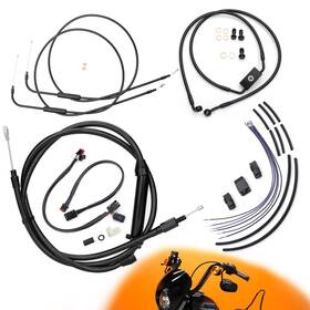 Tigersgateparts Wgsfxbdzx179 Clutch Cable Abs Brake Line For 2014-2024 Harley Sportster Xl 883 1200 14 In Bar