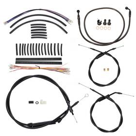 Wgsfxbdzx98 Tigersgateparts 96-06 Dyna 16 Inch Bar Extended Clutch Cable Kit For Super Wide Glide Low Rider