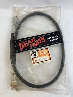36-0531 V-twin Manufacturing Harley Black Speedo Speedometer Drive Cable Housing Nip