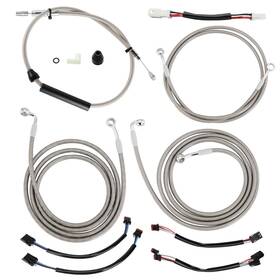 Vmfxbdzx036 Veloforce-moto 16ftft Bar Extended Cable Kit For Harley Touring Road Street Glide 2021-up With Abs