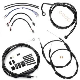 Vmfxbdzx046 Veloforce-moto Softail Extended Clutch And Brake Cable Kit For Harley 2011-2015 With Abs 12 Inch Bar
