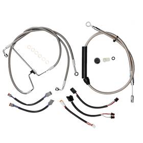 Veloforce-moto Vmfxbdzx065 Harley 12ftft Handlebar Extended Cable Kit For 2021-2023 Touring Without Abs
