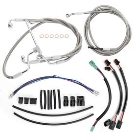 Veloforce-moto Vmfxbdzx074 For Harley Touring 16ftft Handlebar Extended Cable Kit 2014-2016 Without Abs