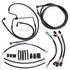 Veloforce-moto Vmfxbdzx075 For Harley Touring 16ftft Handlebar Extended Cable Kit 14-16 Road King No Abs