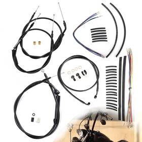 Veloforce-moto Vmfxbdzx079 No Abs Brake Line Clutch Cable For 2007-2013 Harley Sportster Xl 883 With 14 In Bar