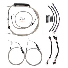 Vmfxbdzx38 Veloforce-moto Harley 14ftft Handlebar Extended Brake Line Throttle Wire 14-up Sportster Xl N/abs