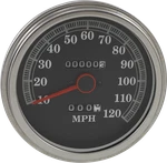 Drag Specialties 5" Black Speedometer 1984-1990 Harley Softail Fxwg Fxst. Fixed Price $110.16.