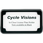 Cycle Visions Beveled License Plate Frame Black CV-4615B. Fixed Price $37.90.