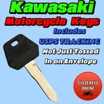Kawasaki Motorcycle Keys Cut By Replacement For Codes B311111-B314134. Fixed Price $11.99.