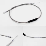 74.8" Chrome Stainless Steel Clutch Cable For Harley Touring Dyna Softail Fx Fl. Fixed Price $64.95.
