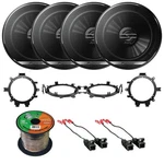 4X Pioneer 6.5'' 300W 2-WAY Speakers, Harley Harness, Adapters, Wire. Fixed Price $147.49.
