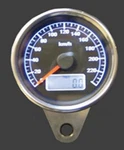 Highway Hawk Mechanical Speedometer With Mounting Bracket - White Face, Blue Led. Fixed Price $92.30.