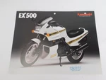 Oem Kawasaki 1989 EX500 A-3 Factory Dealer Brochure Ad Spec Sheet 99969-2012. Fixed Price $11.88.