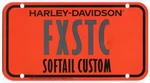 1985 Harley Davidson Fxstc Softail Custom Dealer Showroom Display License Plate. Fixed Price $62.95.