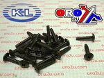 Oem Self Tapping Screws 4X18 (25PK), Black, Kawasaki, 33-8357, Tools Road. Fixed Price $28.83.