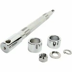 Drag Specialties Chrome Front Axle Kit For Harley Touring 0214-0954. Fixed Price $129.42.