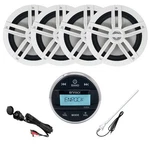 Enrock Gauge Marine Bluetooth Receiver, 4X 6.5" Speakers, Usb Adapter, Antenna. Fixed Price $192.49.