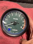 77 Yamaha Triple Tachometer. Nice Shape.. Fixed Price $60.00.